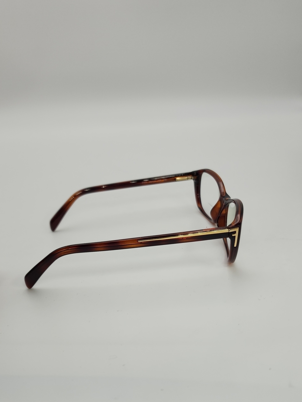 Fendi F977 238 Eyeglasses Frames | Tortoise Brown & Gold Logo | 54-14-135 Italy - Picture 5 of 13